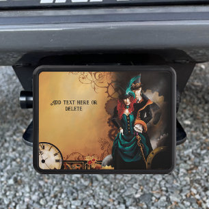 Victorian Steampunk Couple Elegance Romance Hitch Cover