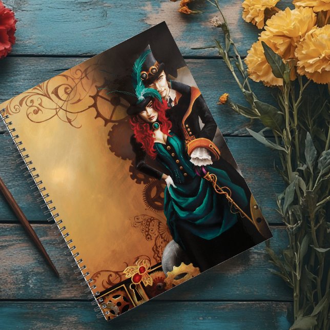 Victorian Steampunk Couple Elegance Romance  Planner (Creator Uploaded)