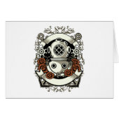 Victorian Steampunk Deep Sea Diver Red Roses (Front Horizontal)