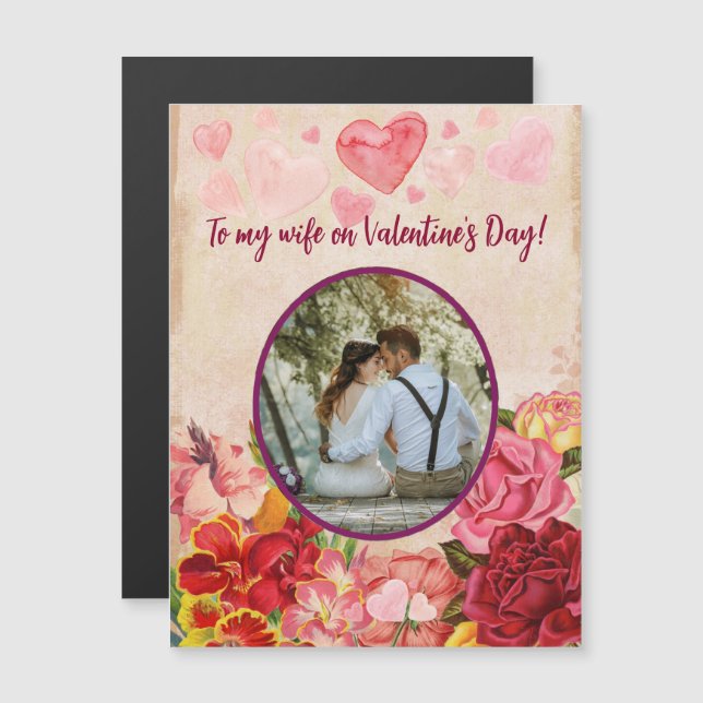 Victorian Steampunk Flowers Hearts Valentine's Day (Front/Back)