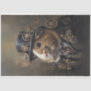 Victorian Steampunk Guinea Pig Decoupage Tissue Paper