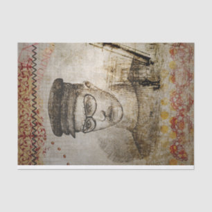 Victorian Steampunk Inventor Scientist Telescope Tissue Paper