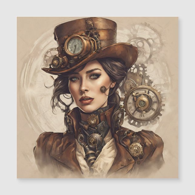 Victorian Steampunk Portrait of a Woman (Front)