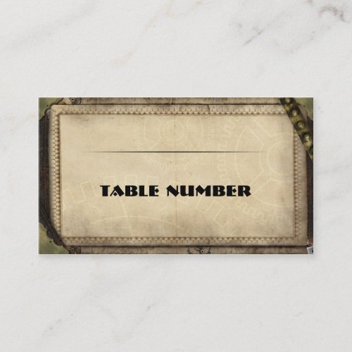 Victorian Steampunk Reception Placecards Place Card