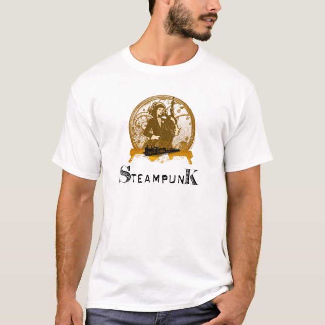 Victorian steampunk space gal T-Shirt (Front)