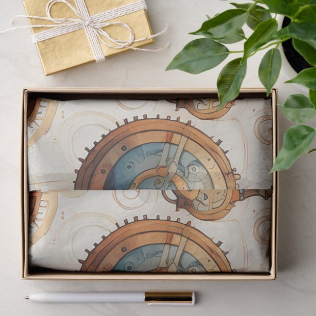 Victorian Steampunk Tissue Paper (Gift)