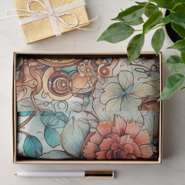 Victorian Steampunk Tissue Paper (Gift)