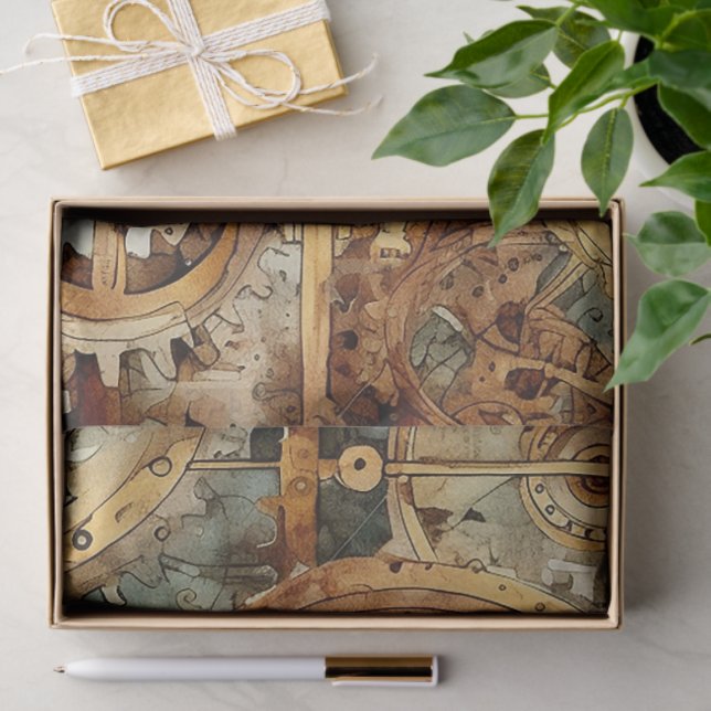 Victorian Steampunk Tissue Paper (Gift)