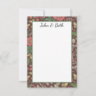 Victorian Steampunk Vintage Butterfly Keys Thank You Card