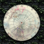 Victorian Steampunk | Watercolor Grunge Pastel Dart Board<br><div class="desc">90s Grunge, All Grown Up! Feminine, sophisticated Victorian era shabby chic steampunk seamless pattern featuring dystopian cogwheel gears, bicycle, skull, owl, telescope, and more on a soft romantic millennial pink rose grunge background. This vintage 1990s inspired abstract design features a gorgeous palette that adds perfect pop of color. For customizations...</div>
