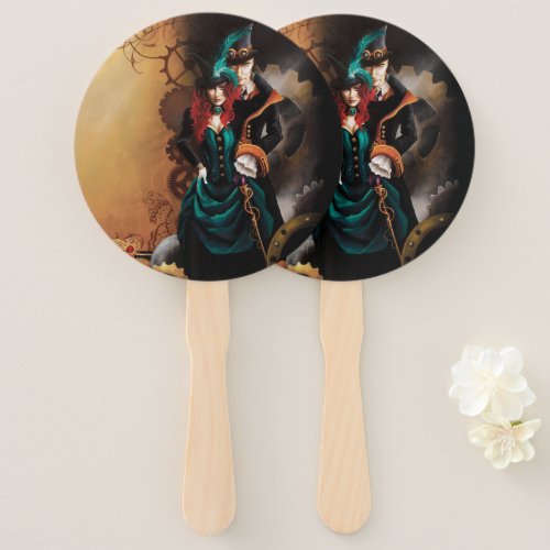 Victorian Steampunk Wedding Hand Fan