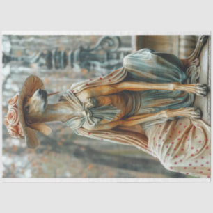 Victorian Stone like Great Dane Decoupage Tissue Paper