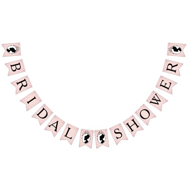 Victorian Style 60s Cameo bunting banner (All)