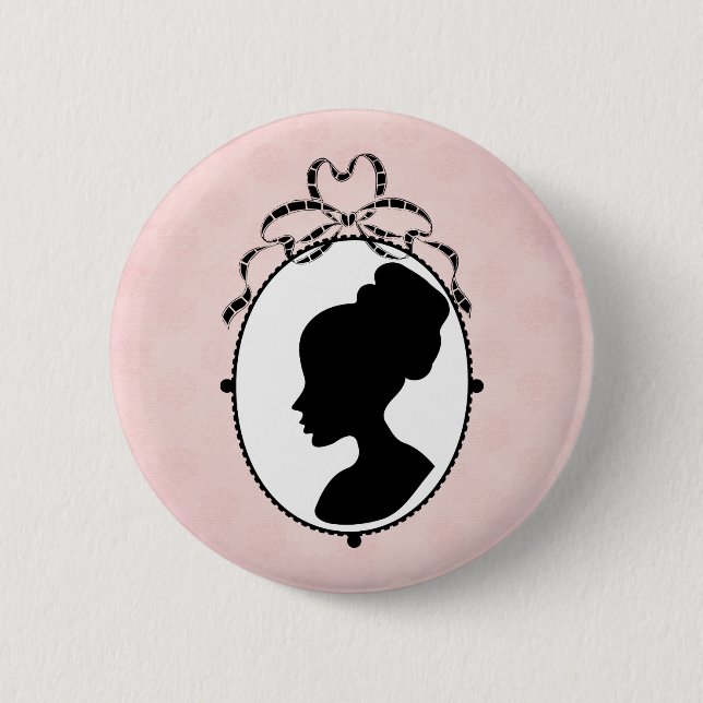 Victorian Style 60s Cameo Button (Front)