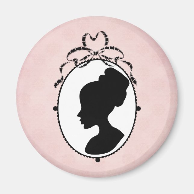 Victorian Style 60s Cameo Magnet (Front)