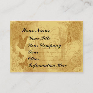 Victorian style business profile card template