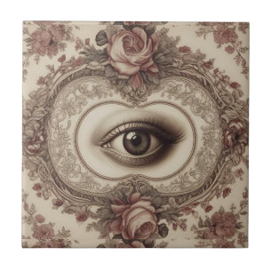 Victorian style ceramic tile