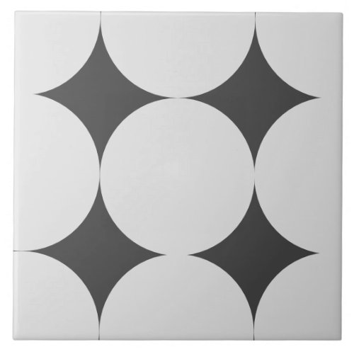 Victorian Style Circles Pattern Tile
