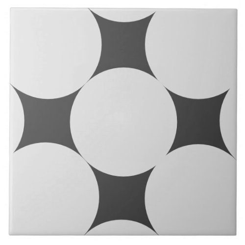 Victorian Style Circles Pattern Tile