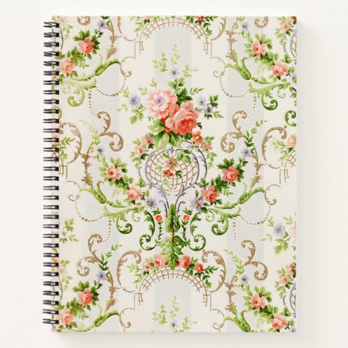 Victorian Style Floral Pattern Bullet Journal