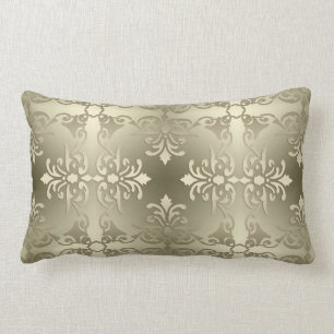 Victorian style floral retro pattern lumbar pillow