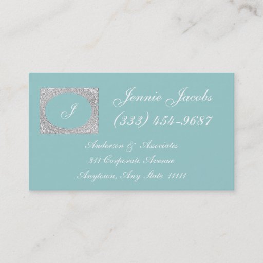 Customizable Victorian style frame with a carved appearance business cards