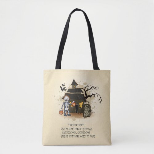 Victorian Style Halloween Trick or Treat Bag