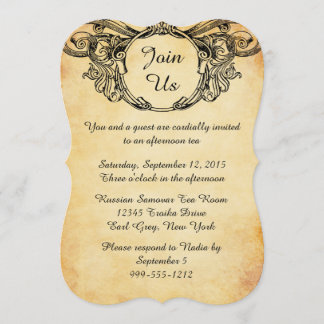 Victorian Style High Tea Invitations