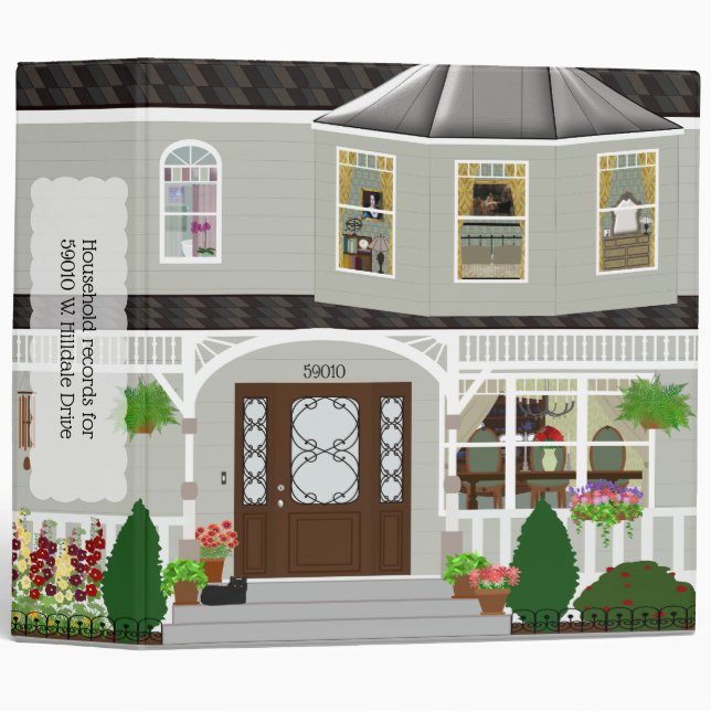 Victorian Style Household Binder (Front/Spine)