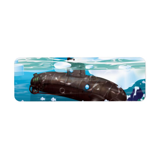 Victorian Submarine Arctic Adventure Label (Front)