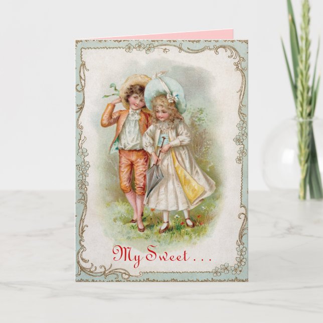 Victorian Sweet Valentines Day Card (Front)