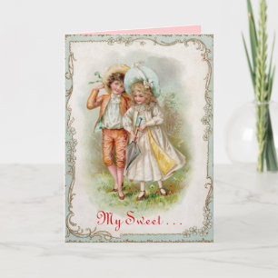 Victorian Sweet Valentines Day Card