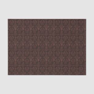 Victorian Tapestry Vintage Damask Brown Classic Tissue Paper