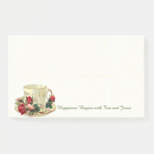 Victorian Tea and Roses Post_it Notes