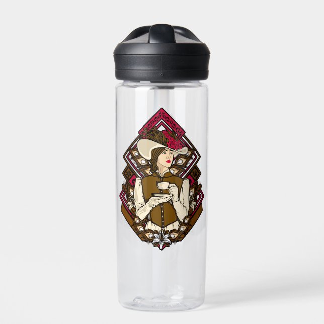 Victorian Tea Lady Water Bottle (Front)