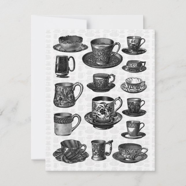 Victorian Tea Party Invitation (Front)