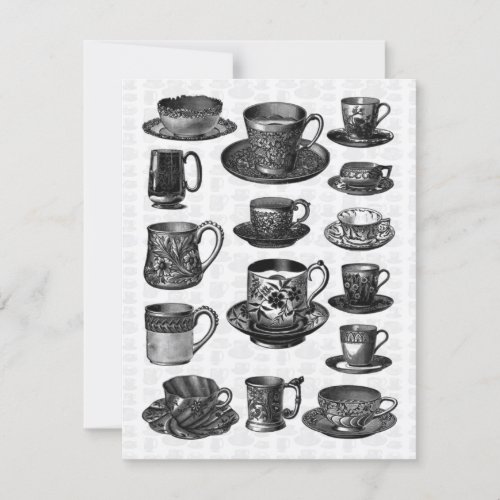 Victorian Tea Party Custom Announcement