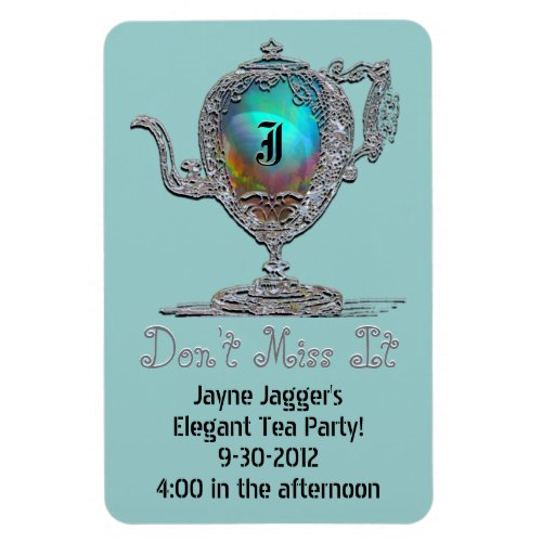 Victorian Teapot Party Magnet