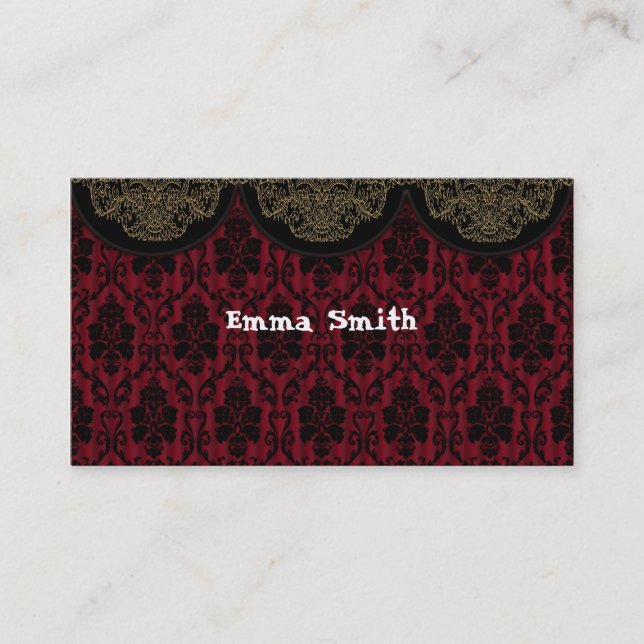 Victorian texture business card (Front)