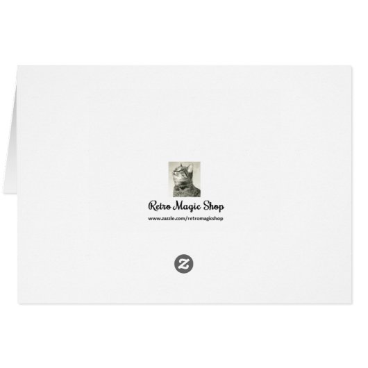 Victorian Thanksgiving Greeting Card (Back Horizontal)