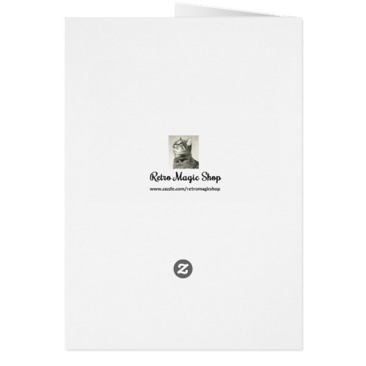 Victorian Thanksgiving Greeting Card (Back)