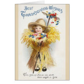 Victorian Thanksgiving Greeting Card (Front)