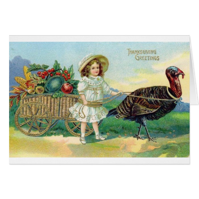 Victorian Thanksgiving Greeting Card