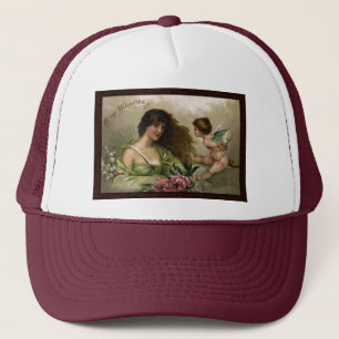 Victorian to My Valentine Love's Question Gifts Trucker Hat