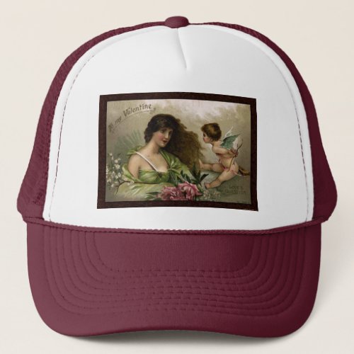 Victorian to My Valentine Loves Question Gifts Trucker Hat