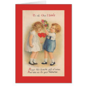 Victorian To The One I Love Valentine Card (Front)