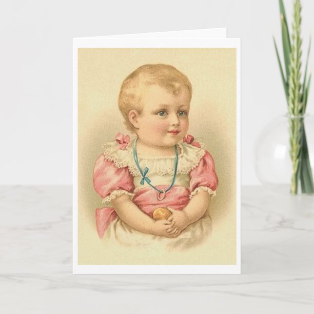Victorian Toddler Greeting or Note Card (Front)