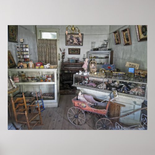 Victorian Toy Shop _ Virginia City Montana Poster