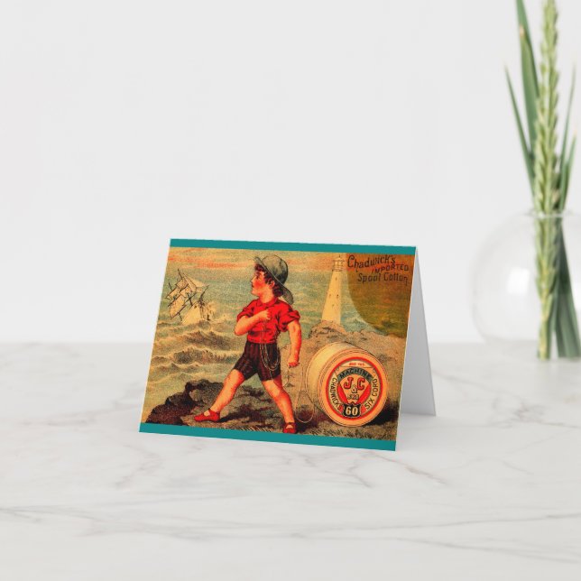 Victorian trade card Chadwick’s Spool Cotton (Front)