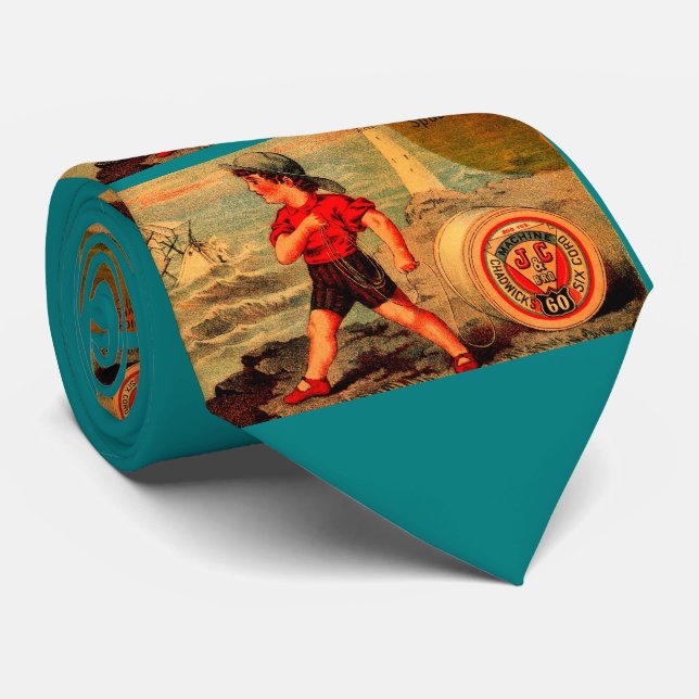 Victorian trade card Chadwick’s Spool Cotton Neck Tie (Rolled)